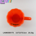 Halloween pumpkin shaped plastic cup